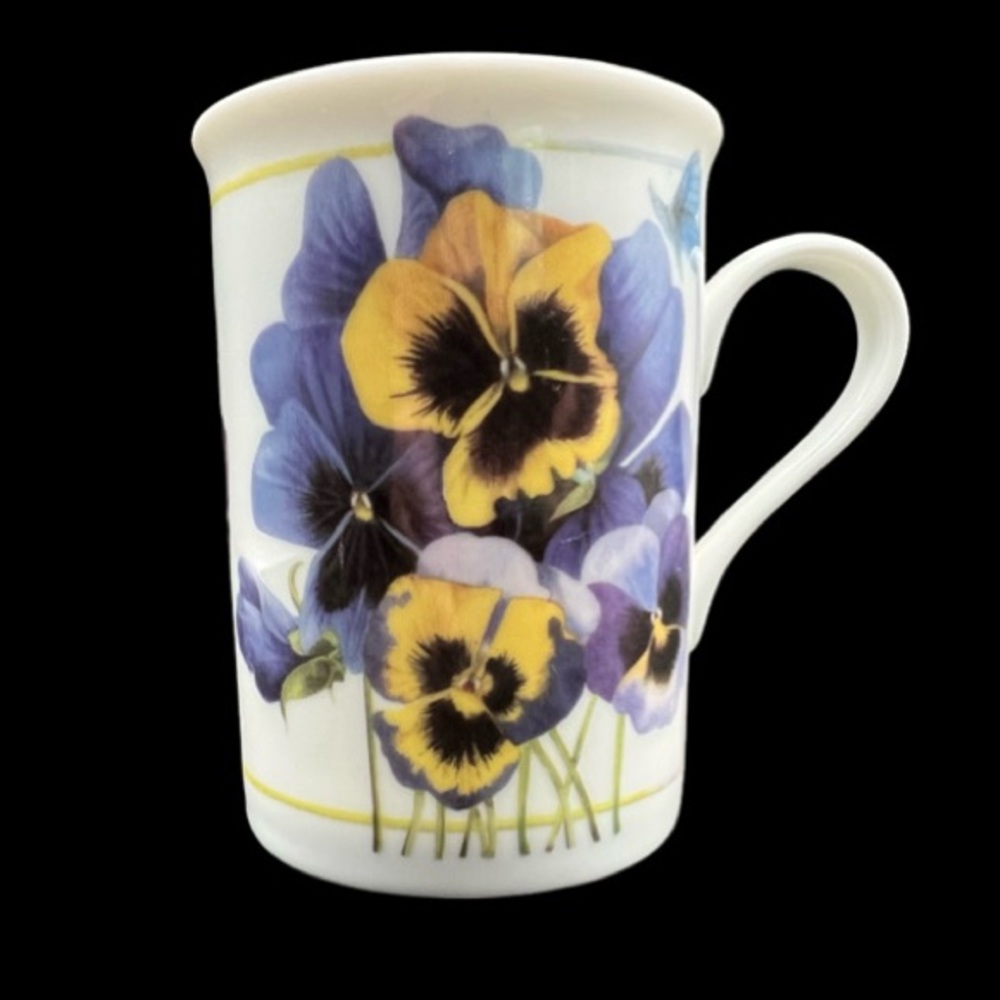 Marjolein Bastin Pansey Coffee Cup/Mug 1997, Simple Pleasures.. VINTAGE